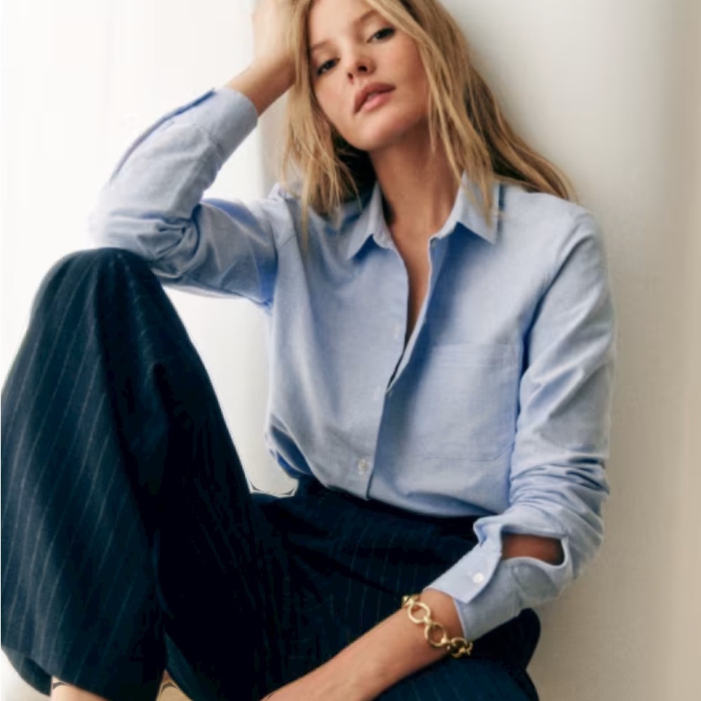 Sezane Tomboy shirt in blue
